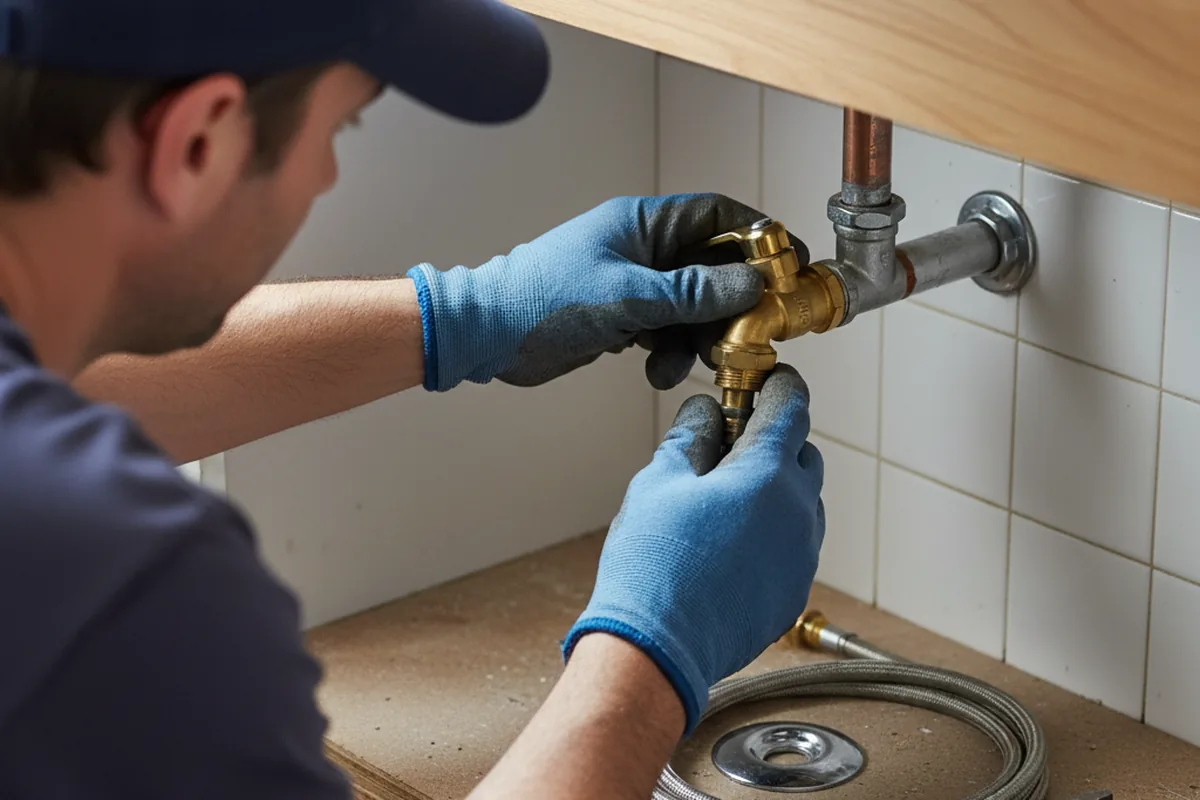 Shutoff valve and fitting work during Faucet and Fixture Repair in Egg Harbor Township